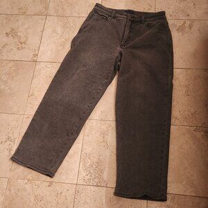 Universal Standard Black Distressed Wash straight legged Denim - Size 10